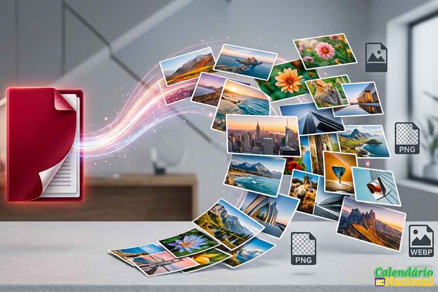 Converter PDF para JPG e Imagens Online Grátis (PNG e WEBP)